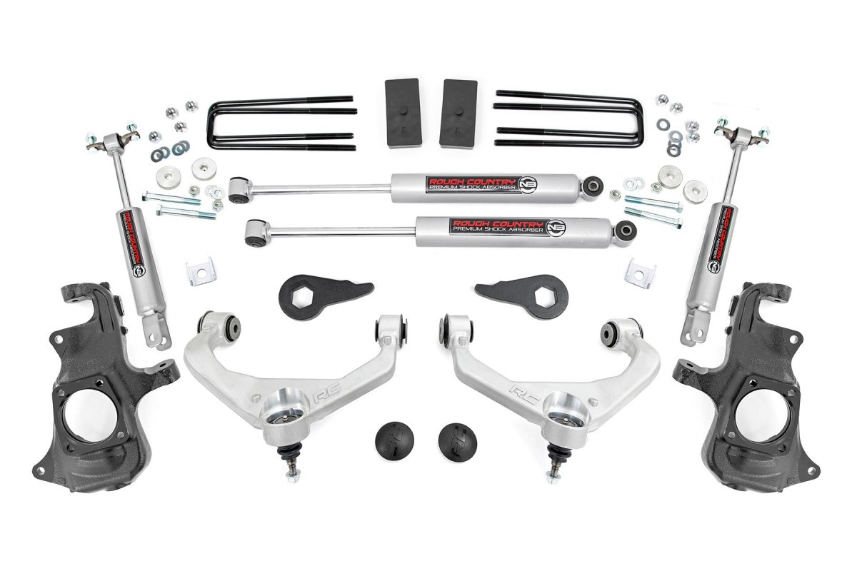 GMC Sierra 2500 HD Suspension Lift Kit - Front - Rough Country - 3.5 Inch Knuckle - '11-'19